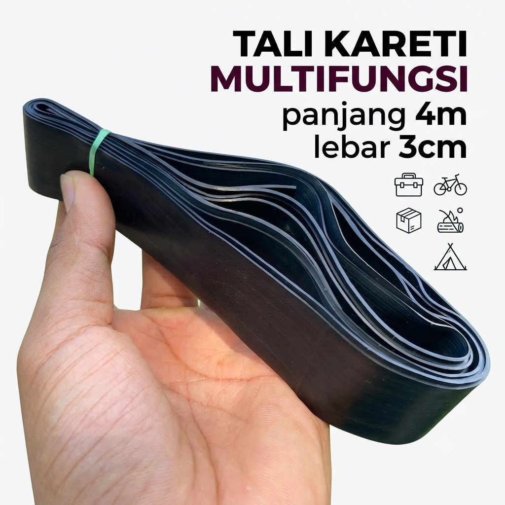 tali karet pengikat barang elastis