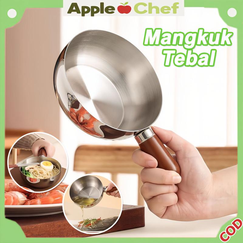 Jual AppleChef Panci Mi Instan Stainless Steel Dengan Pegangan panci ...