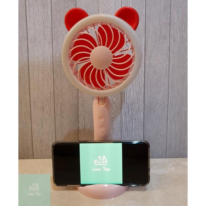 Jual Kipas Angin Mini Portable LED Light USB Charge Fan - Kipas Angin ...
