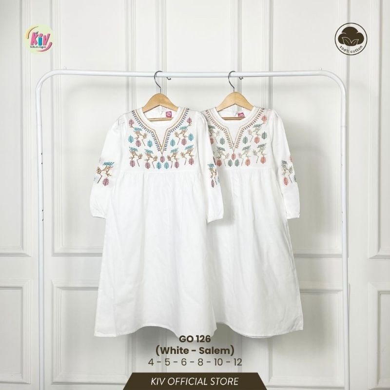 Dress KIV Label, Gamis putih, Manasik,  Lebaran,  Idul fitri