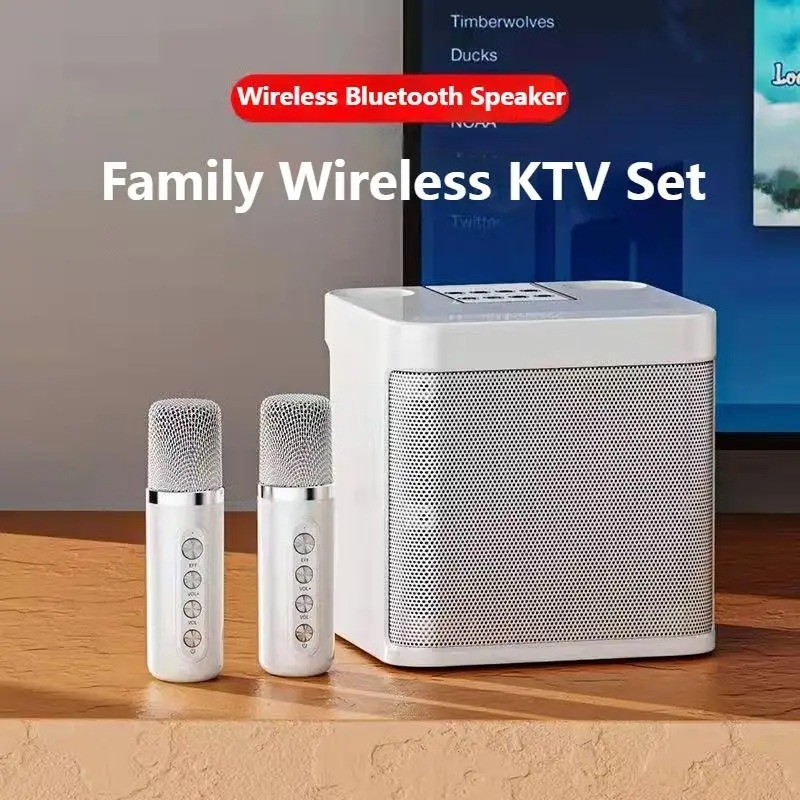 Jual Speaker Bluetooth Karaoke Portable with 2 Microphone 10W - WJ-A826 ...