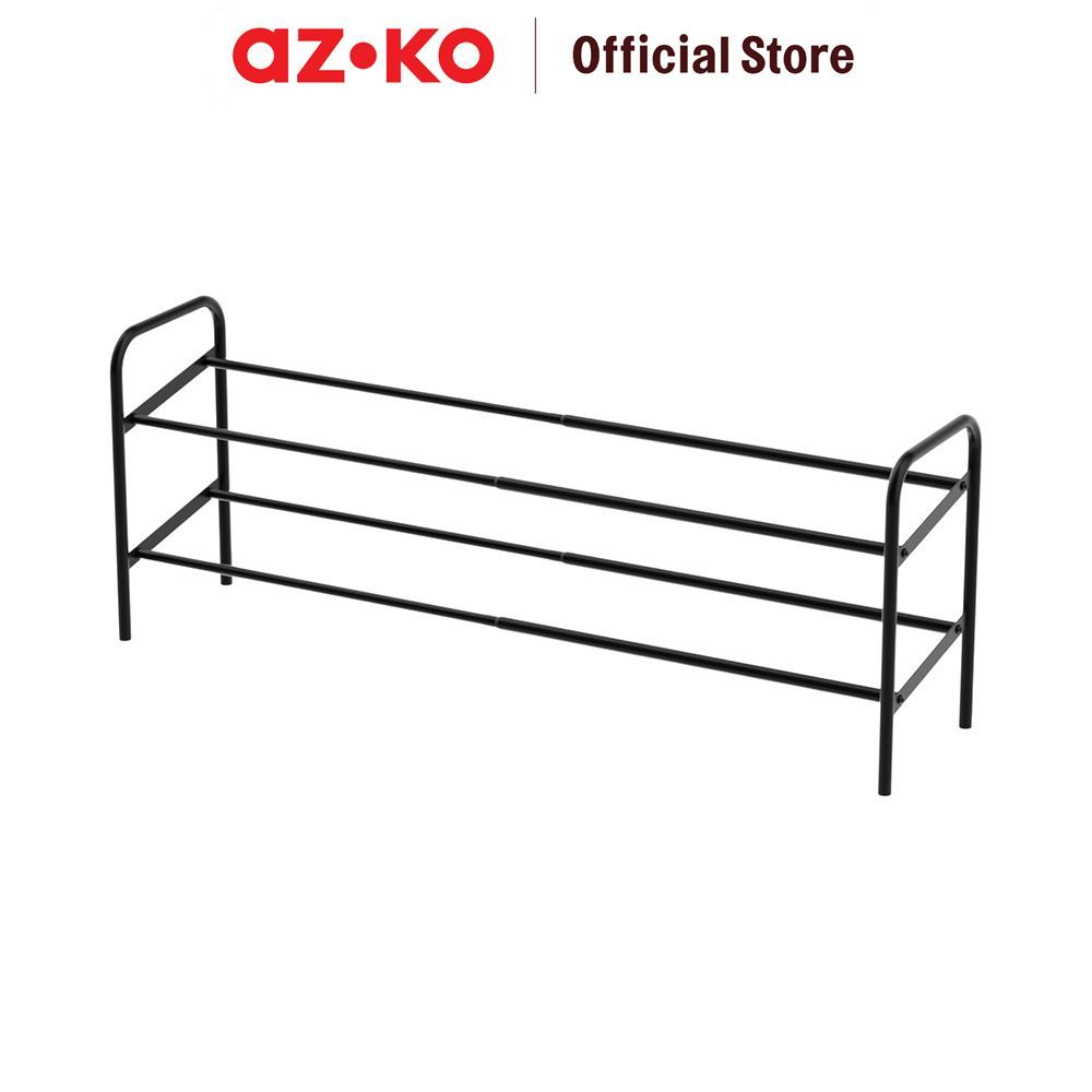 Jual AZKO Stora Rak Sepatu 2 Tingkat Extendable - Hitam Shoe Rack ...