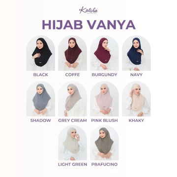 Hijab KALISHA X MIMA Paket Hemat Vanya Instan Bergo Muslim Wanita Rayon Spandex
