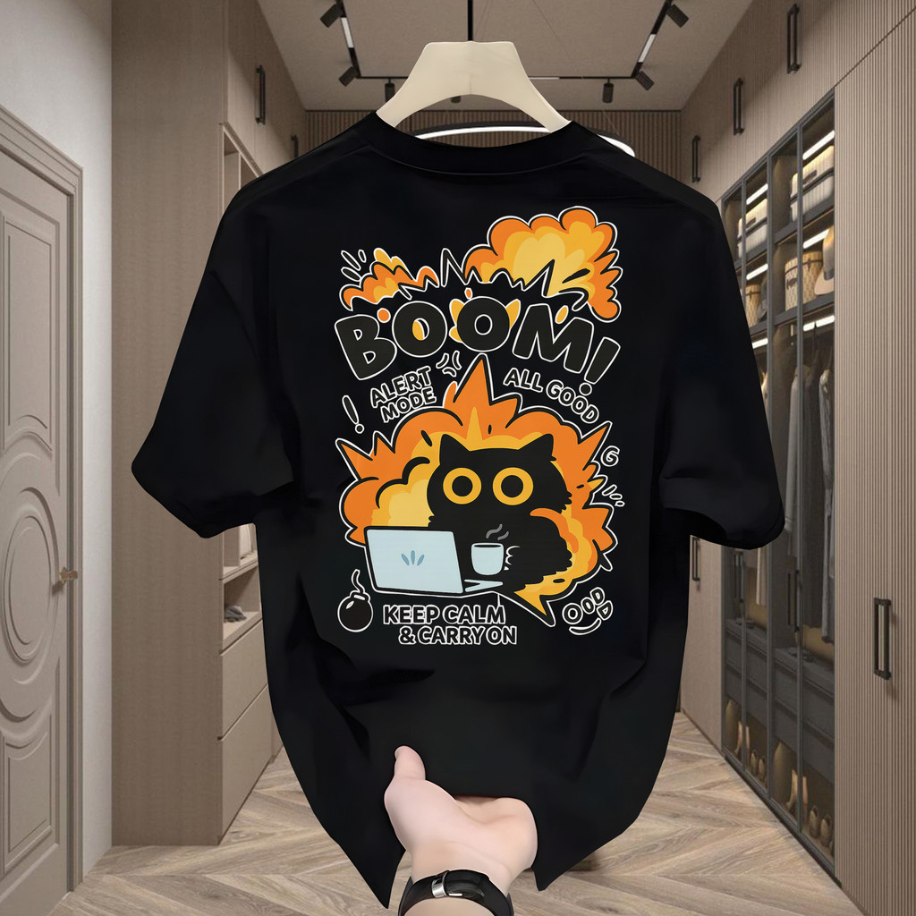 Jual COD! Kaos Pria Distro Oversize Lengan Pendek Motif Kartun Burung ...