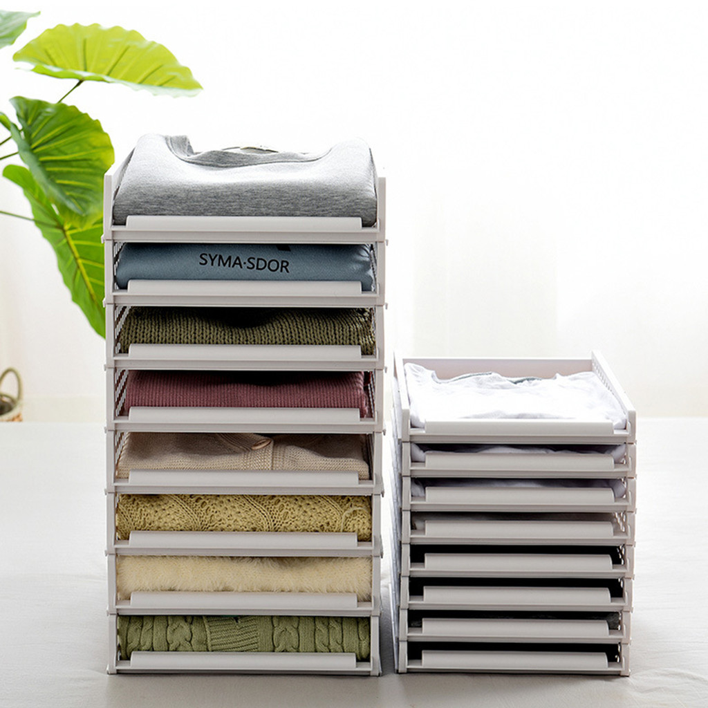 Jual closet Space Separation Racks Clothes Storage Shelf Wardrobe ...