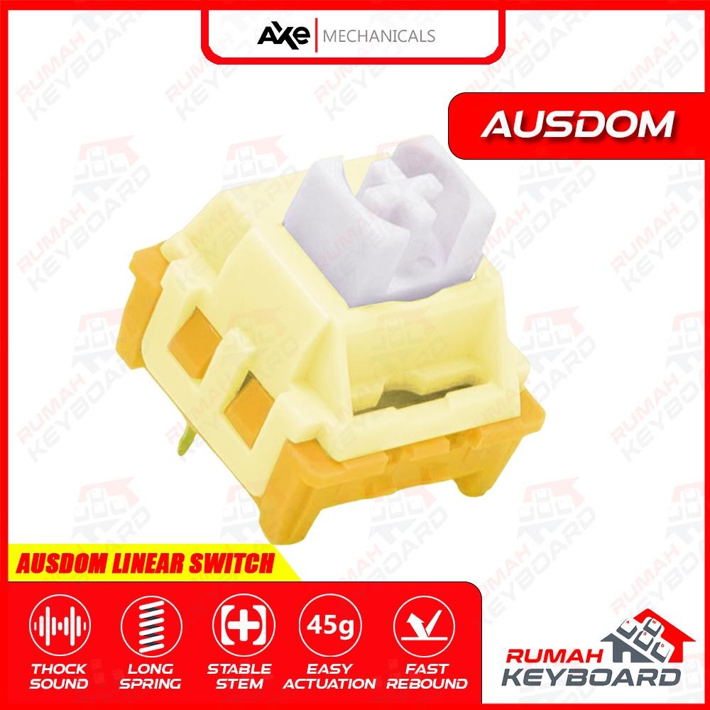 Jual SWITCH - AXE AUSDOM - 5 PIN - 45g - PCB MOUNT - LINEAR | Shopee ...