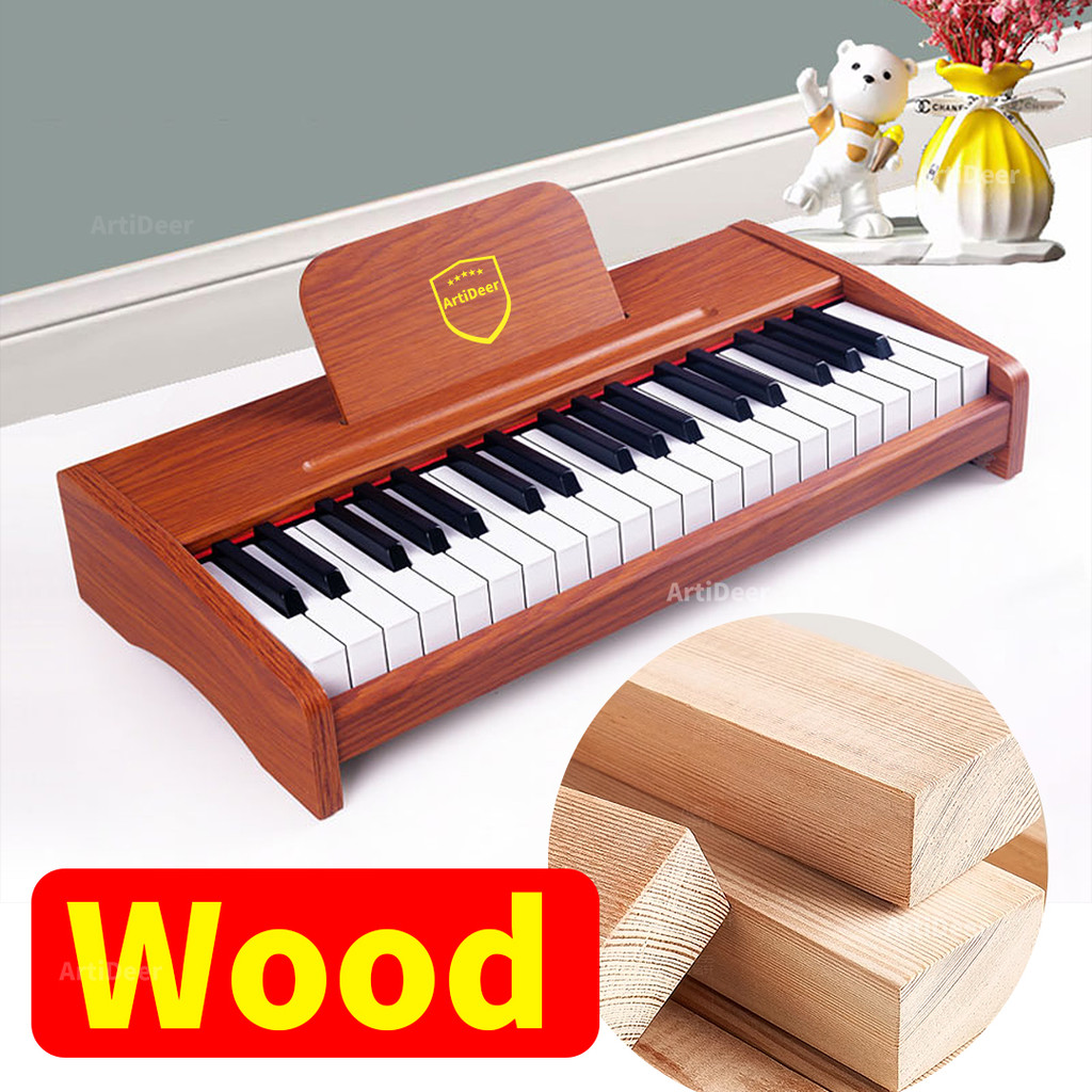 Jual 2025 Children's Piano Musical Keyboard Wood Organ 25 Keys 37 ...