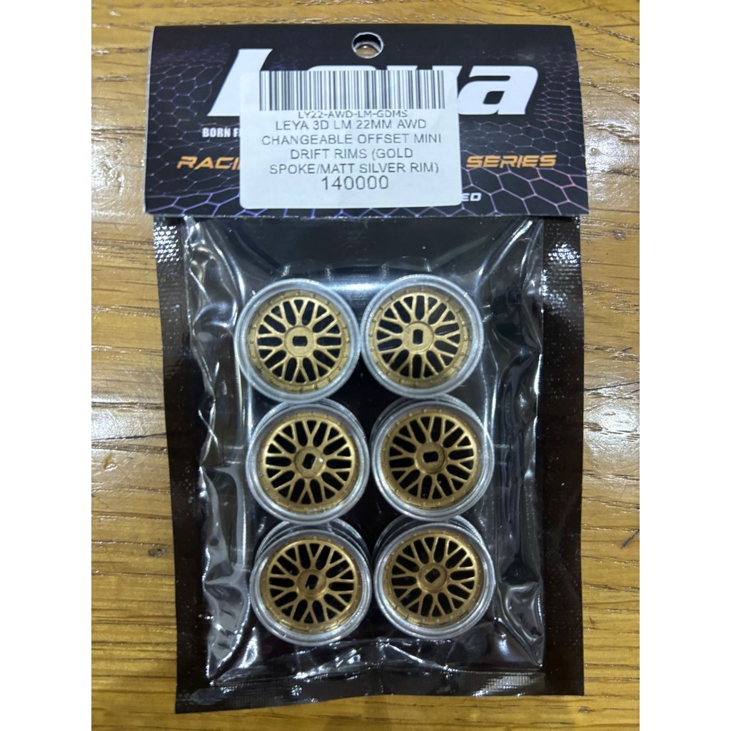 Jual LEYA 3D LM 22MM AWD CHANGEABLE OFFSET MINI DRIFT RIMS (GOLD SPOKE ...