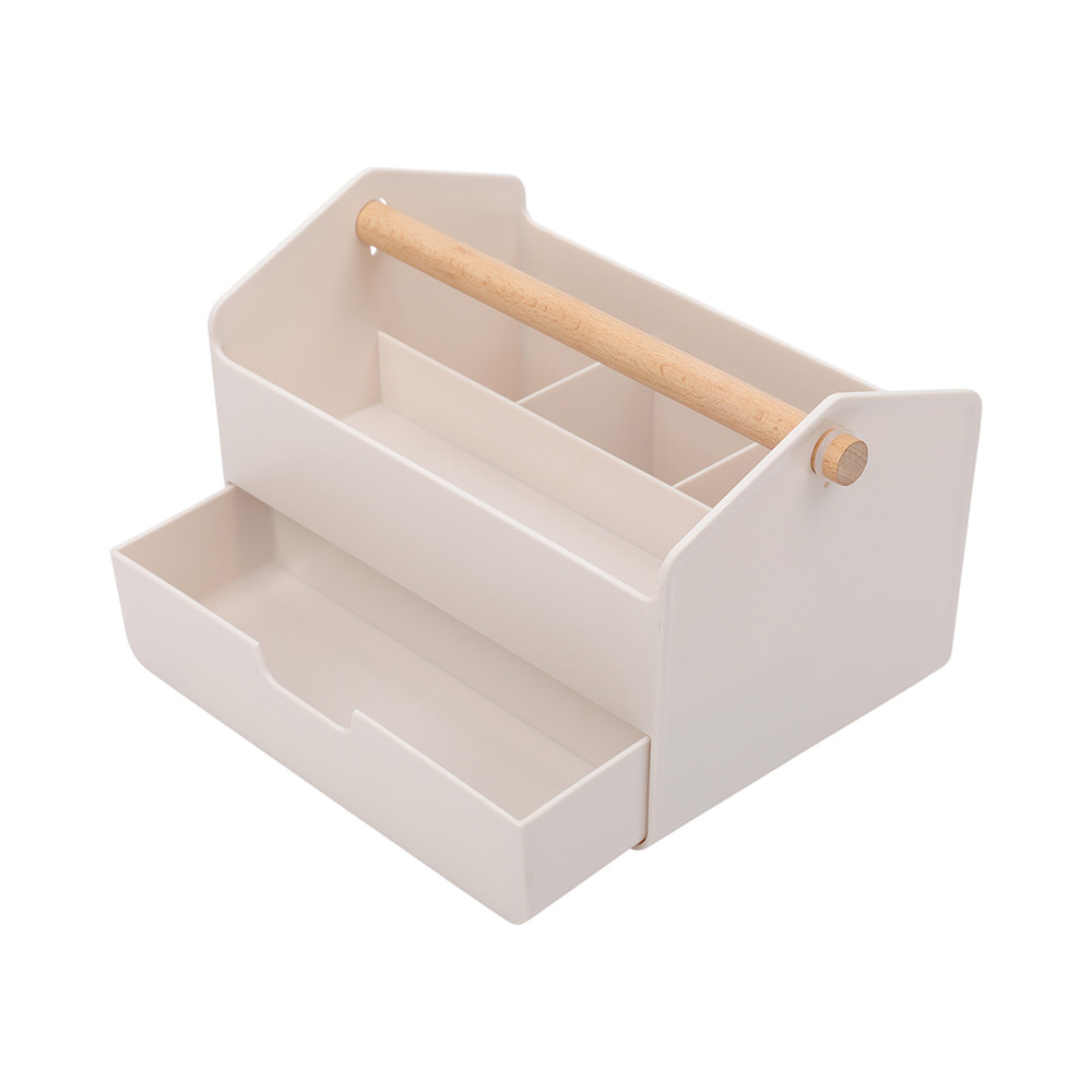 Jual Informa 23x14.5 cm Rhea Organizer Meja Dengan 1 Laci - Krem Beige ...