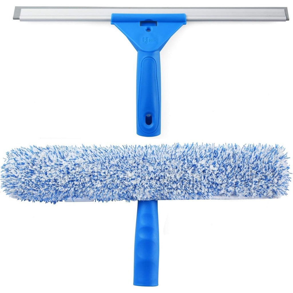 Jual 35cm Window Cleaning Combo - Squeegee & Microfiber Window Washer ...