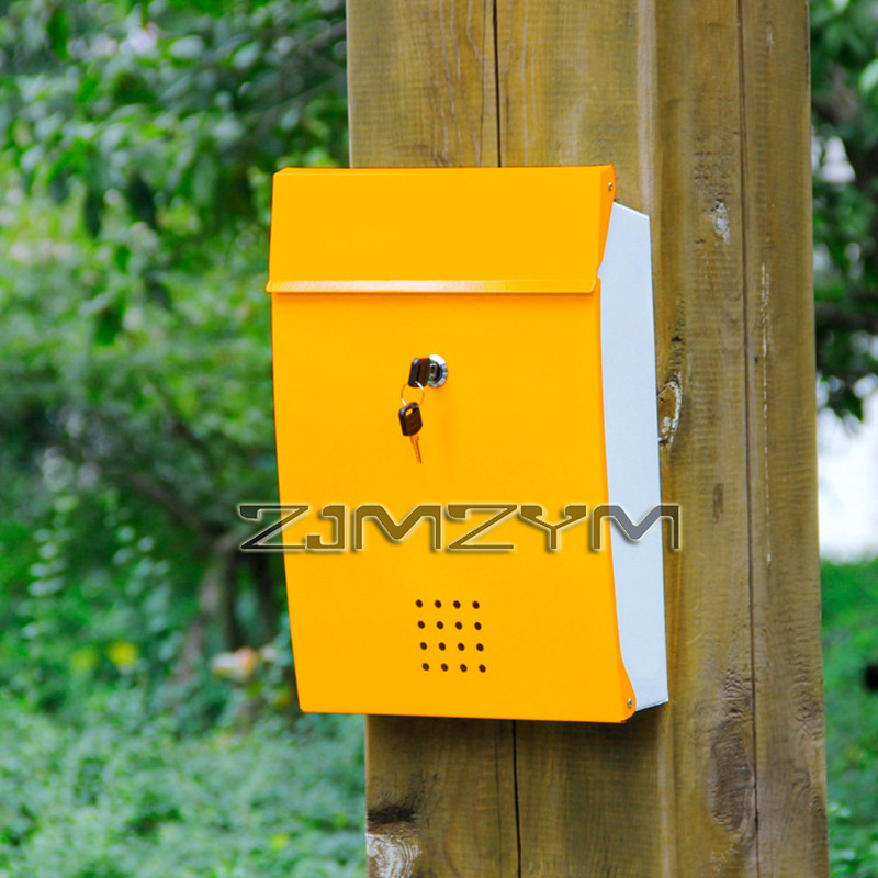 Jual Outdoor Mailbox WithTwo Keys , Garden Suggestion Mailboxes, Wall ...