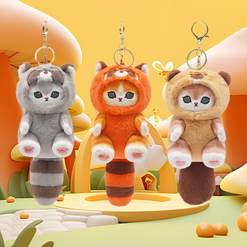Mofusand Keychain Gantungan Kunci Boneka - Kucing Cat With Animal Custom  Bag Charm Lucu | COD
