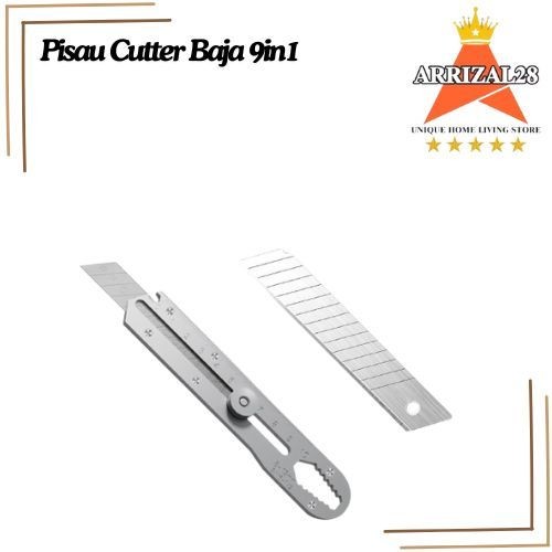 Jual PISAU CUTTER BAJA PEMOTONG MULTIFUNGSI ANTI KARAT 9IN1 | Shopee ...