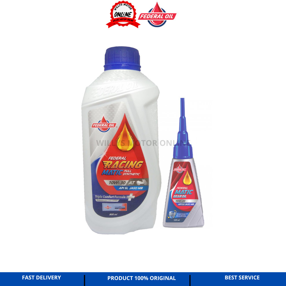 Jual Oli Federal Racing Matic 10W-30 800ML Original Oli Supreme racing ...