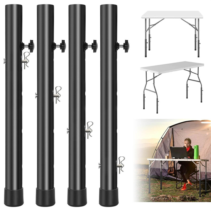 Jual BAAR-Heavy Duty 4-Pack Folding Tableleg Extenders, Metal Tables ...