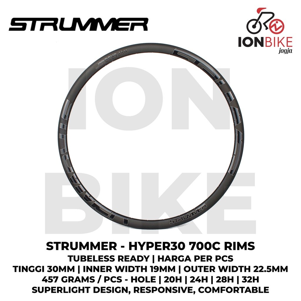 Jual Velg Strummer Hyper30 24 Hole 24H Rim Rims 29 Inch Tubeless Alloy ...