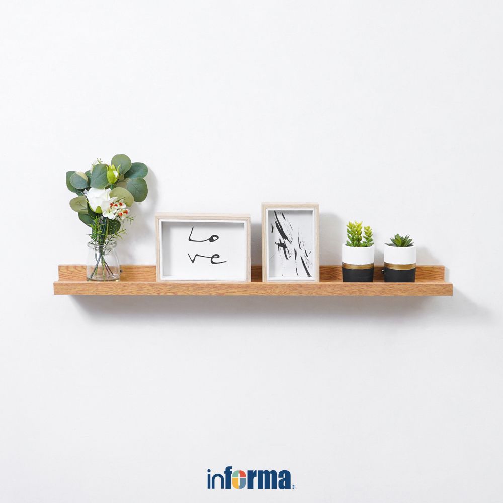 Jual Informa Doland Rak Dinding 80 cm - Cokelat Wall Shelf Rak Gantung ...