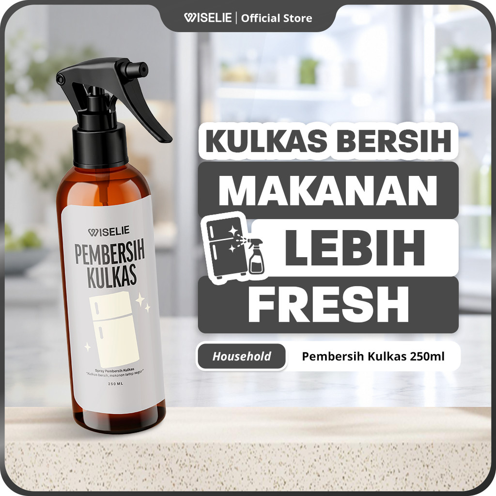 Wiselie Pembersih Kulkas Anti Bau dengan Dilengkapi Anti Bakterial Membersihkan Menjaga Kulkas Tetap Bersih dan Segar Aman untuk Makanan Menghilangkan Bau Secara Efektif Memperpanjang Umur Kulkas