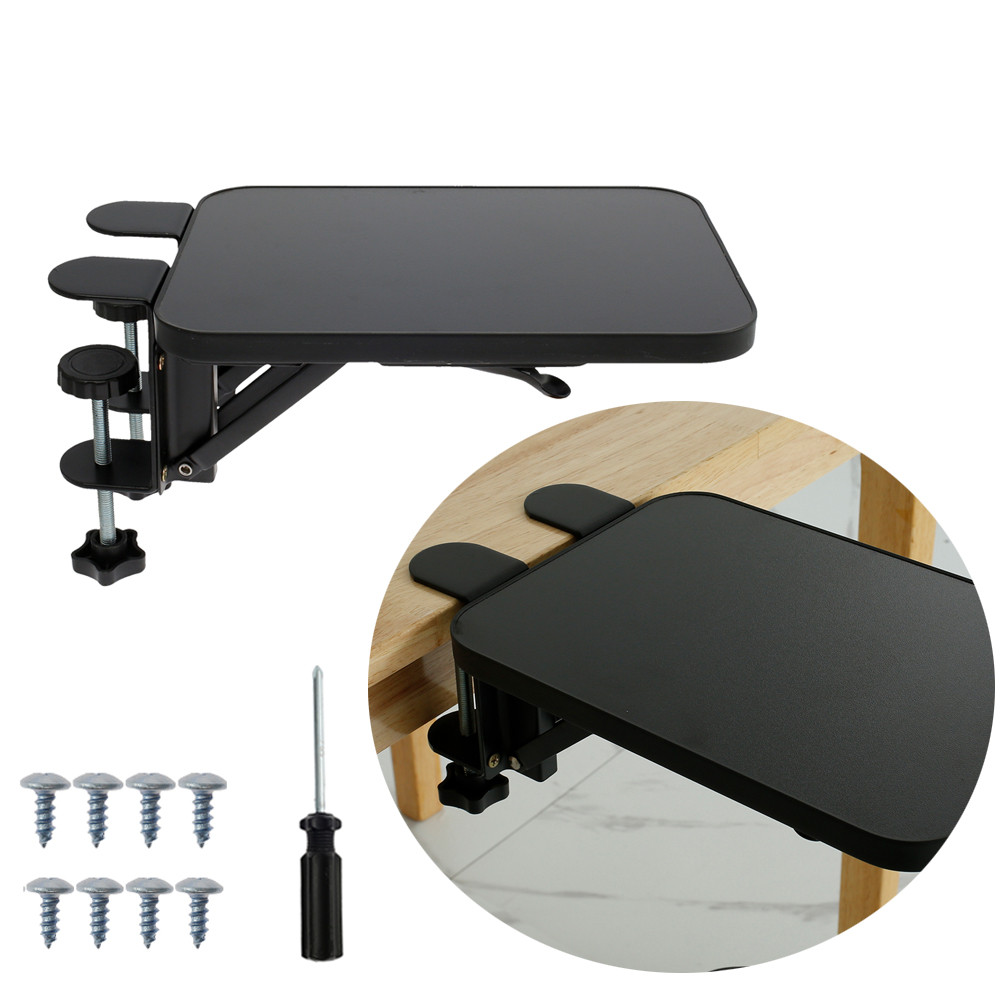 Jual Adjustable Desk Extender Holder Computer Keyboard Tray Foldable ...