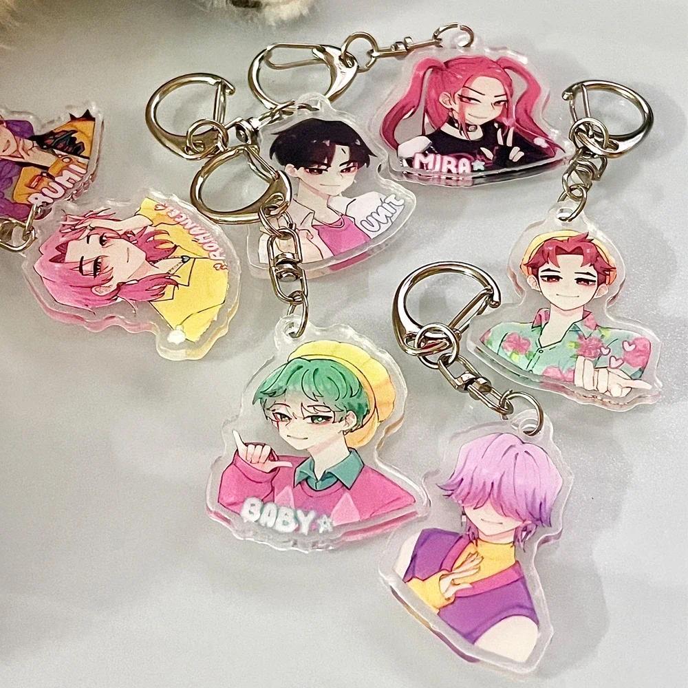 Jual 8pcs Kpop Demon Hunters Huntrix Saja Boys Keychains Rumi Zoey Jinu ...