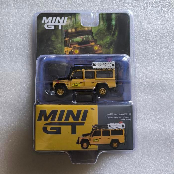 Mini GT Land Rover Defender 110 Del 1989, Camel Trophy Amazon Team Turchia #856 Scala 1/64, Edizione Limitata