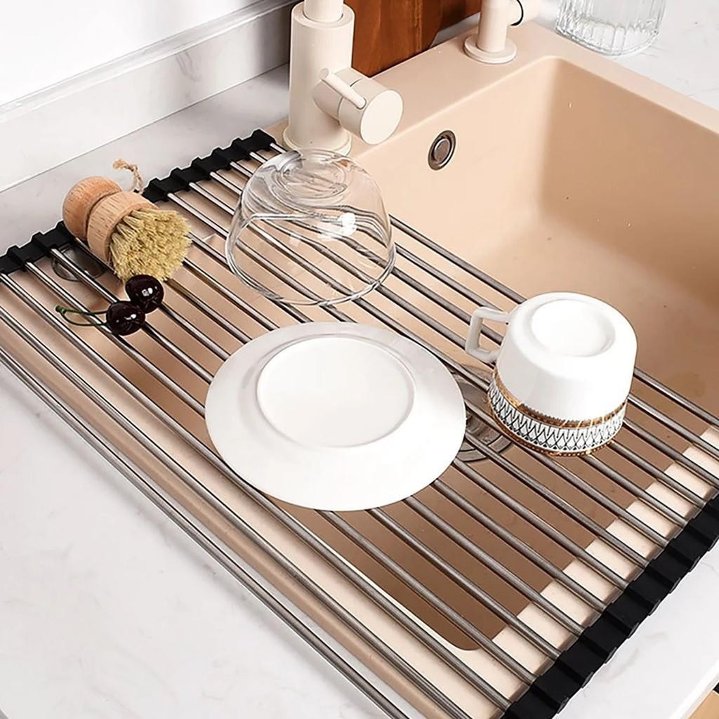 Jual Rak Pengering Piring Lipat – Rak Pembuangan Air Dapur, Dish Drying ...
