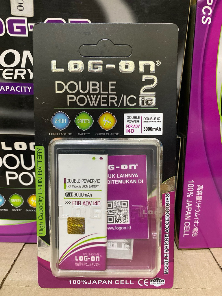 Jual Baterai Advan i4D 3000mAh Log On High Capacity Li Ion Battery ...