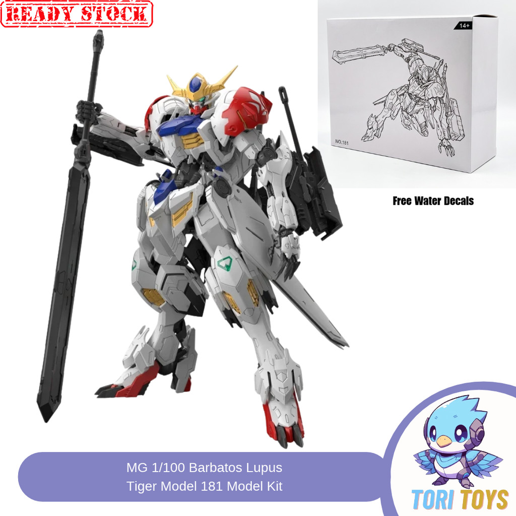 Jual MG 1/100 Barbatos Fighter Lupus Tiger Model 181 Blood Orphan Model ...