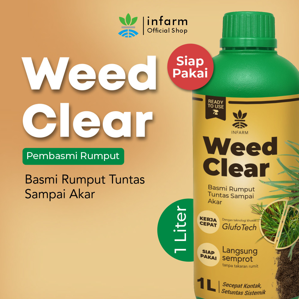 Jual INFARM - Weed Clear Obat Rumput Siap Pakai 1 Liter Basmi Rumput ...