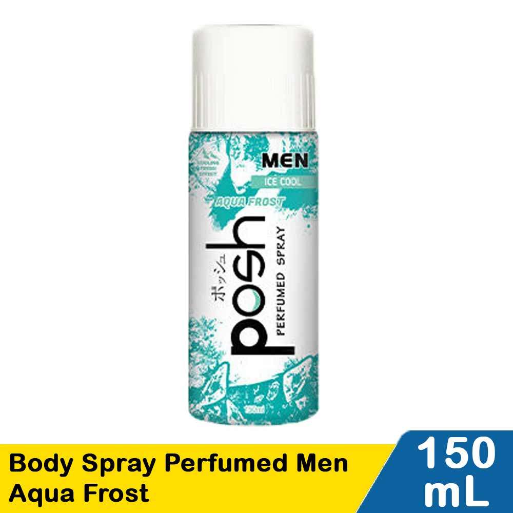 Jual POSH BODY SPRAY PERFUMED MEN AQUA FROST 150mL | Shopee Indonesia