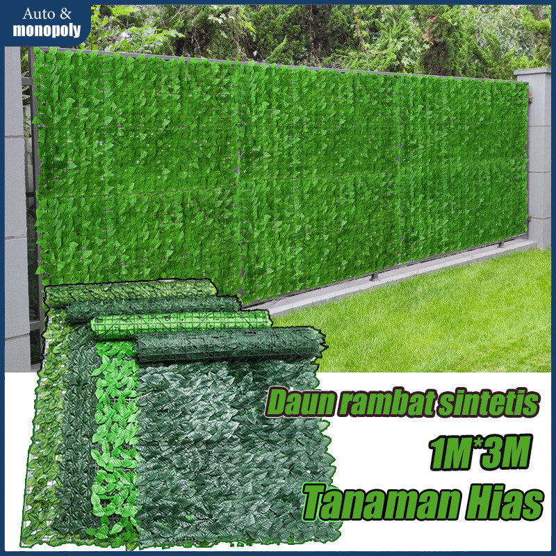 Jual Daun Rambat Hias Dekorasi Dinding Pagar Rumah 1 x 3 Meter Daun ...