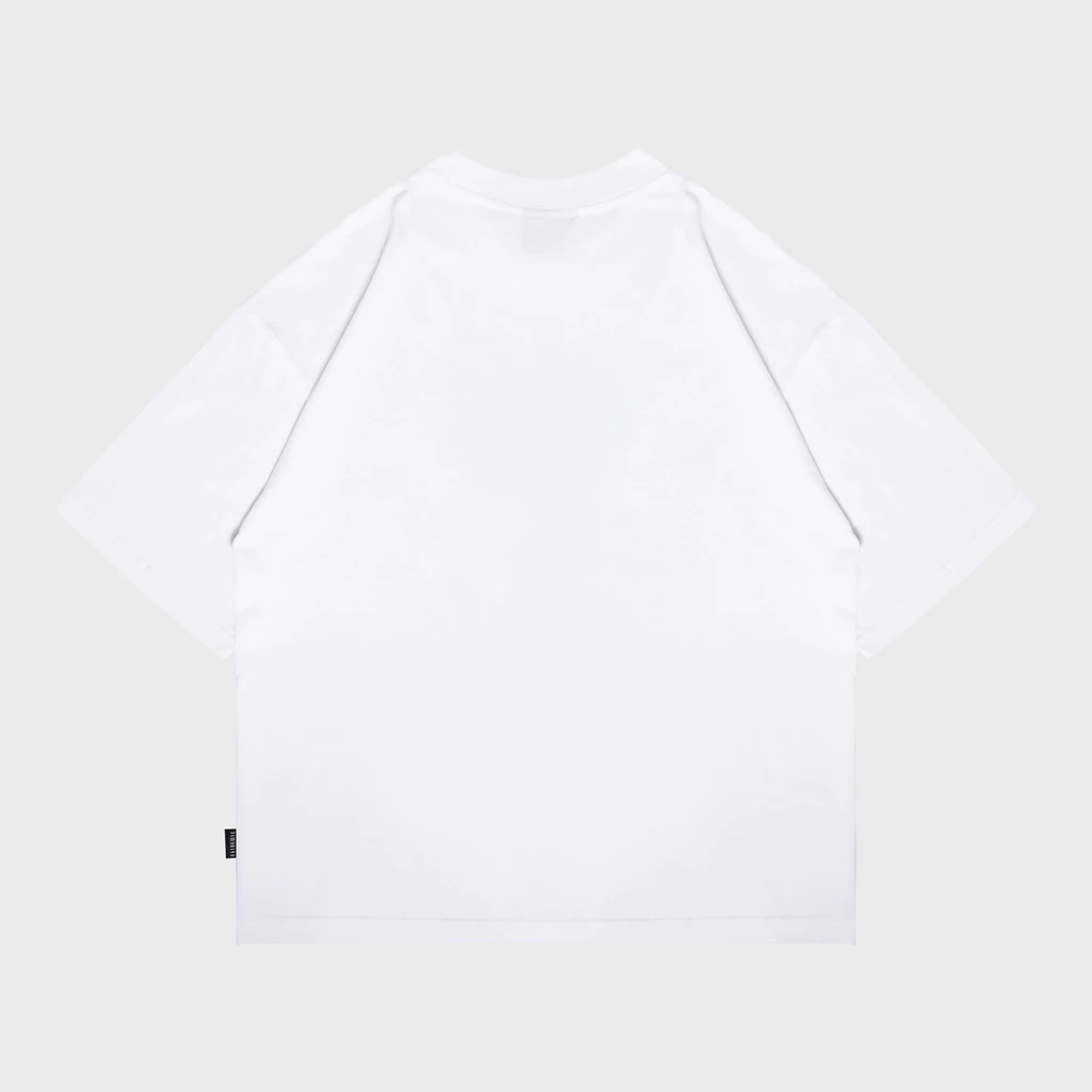 Epidemic Boxy Fit T-Shirt Putih – American Cotton 20s 200 GSM Premium foto 2