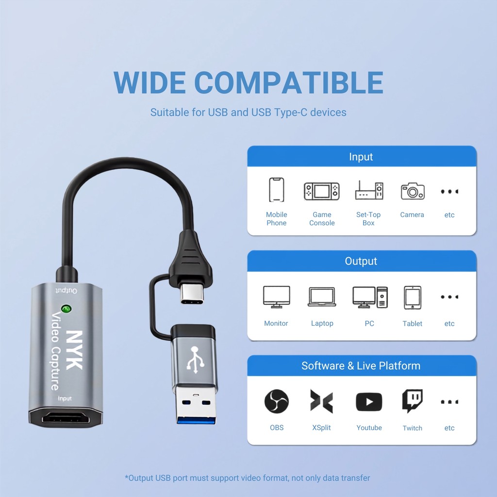NYK Video Capture Hdmi OTG Usb Kabel Type C to HDMI HC 6 COD (4)