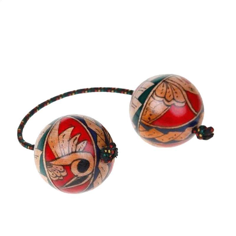Jual African Shaker Wood Double Ball Hand Percussion Instruments Hand ...
