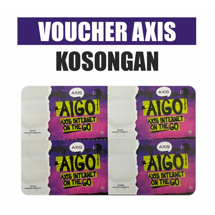 Voucher Kosong Axis Zero 4in1 Nasional (Harga untuk 1SN)