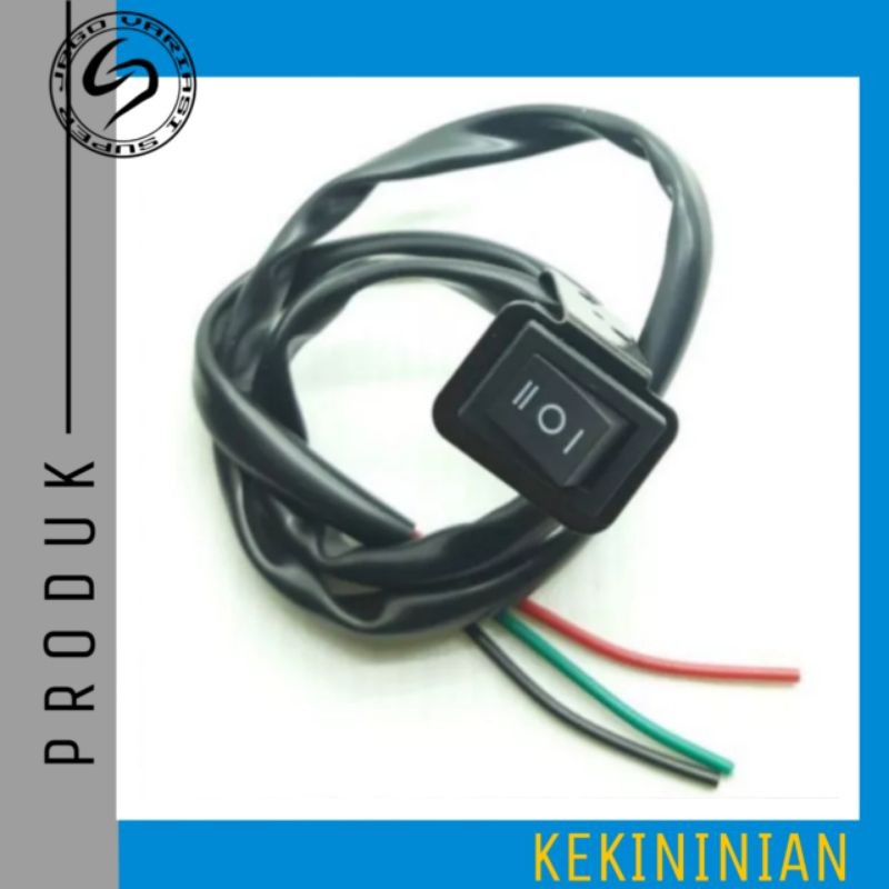 Jual Switch Saklar Lampu ON OFF ON 3 Titik | ON OFF 2 Titik Spion Motor ...