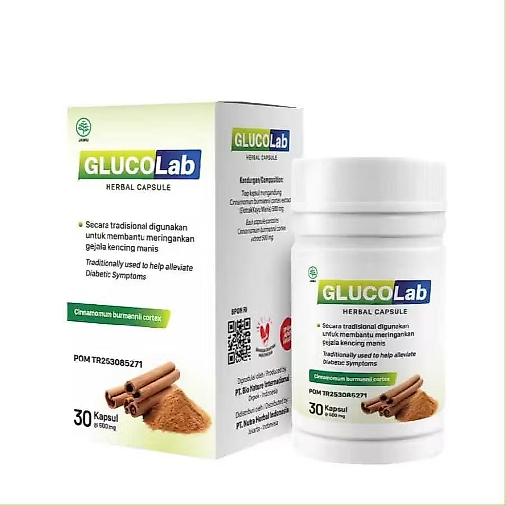 Glucolab Obat Kapsul Original Diabetes Kencing Manis Serta Menstabilkan Gula Darah