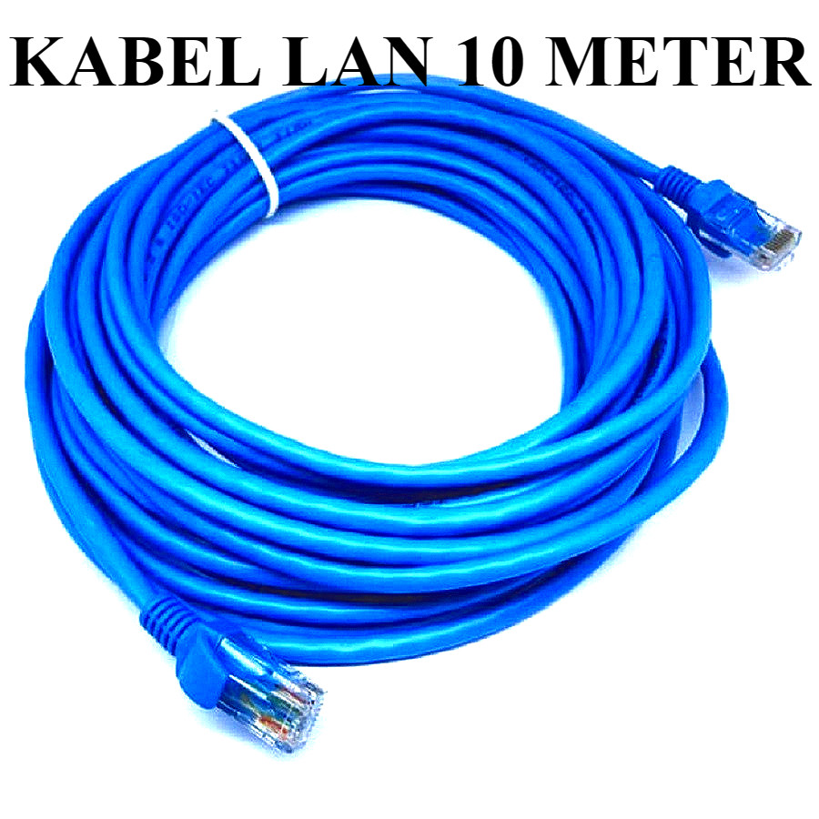 Jual KABEL LAN RJ45 10M 10 M 10 METER UTP LAN CABLE NETWORK CAT5E CAT ...