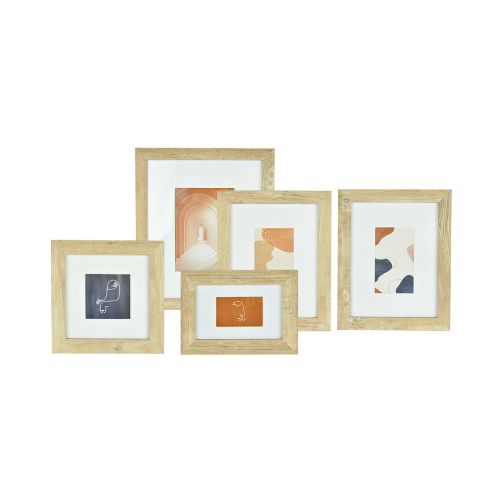 Jual Informa Set 5 Pcs Bingkai Foto Pa15 - Cokelat Muda Pigura ...