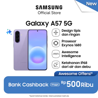 Samsung Galaxy A57 5G 8/256GB - Awesome Lilac | Hp AI | IP68 | 5000 mAh
