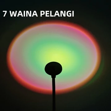 NEW USB RGB Sunset Light Second Generation Wih Remote Control Lampu Tidur Sunset RGB