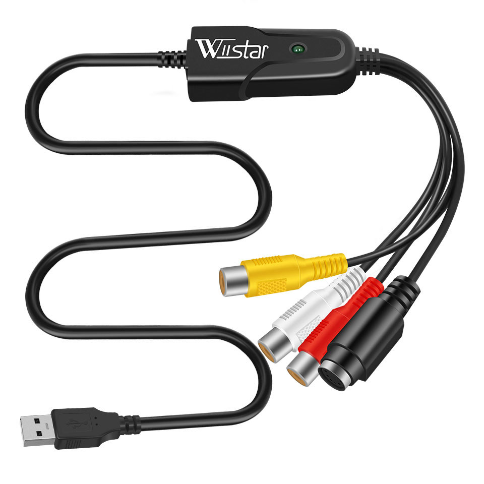 Jual USB 2.0 Audio Video Capture Card Easy to cap Adapter VHS to DVD ...