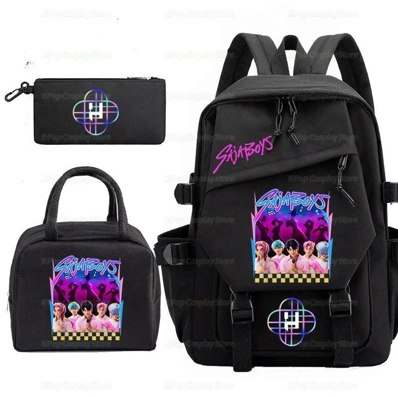 Jual KPop Demon Hunters Huntrix Backpack Women Men Fashion Travel Saja ...