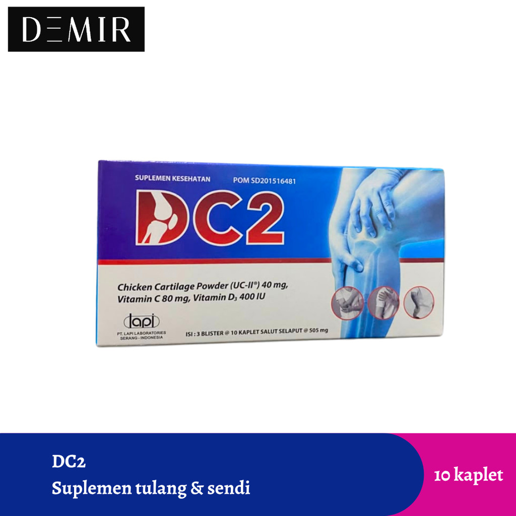 Jual DC2 Strip 10 Kaplet Vitamin Tulang / Suplemen Kesehatan Tulang ...