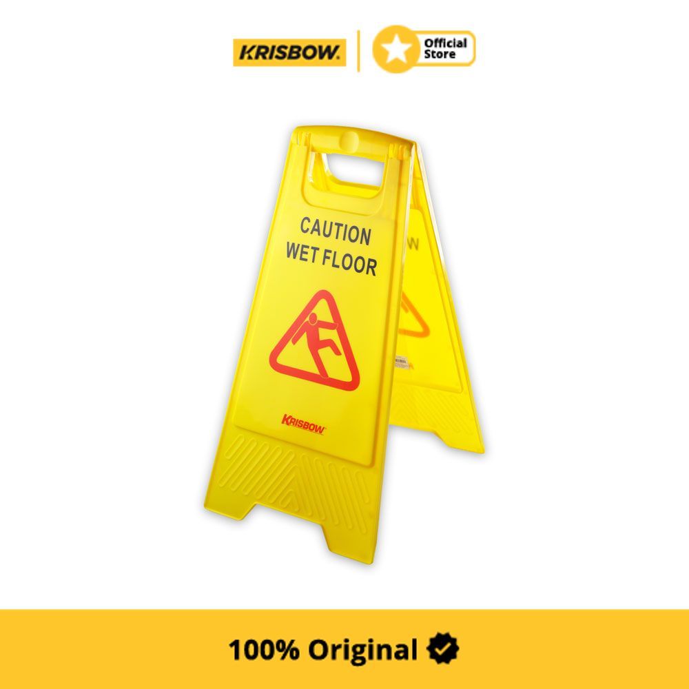 Jual Krisbow Floor Sign Caution Wet Floor Rambu Lantai Warning Safety ...