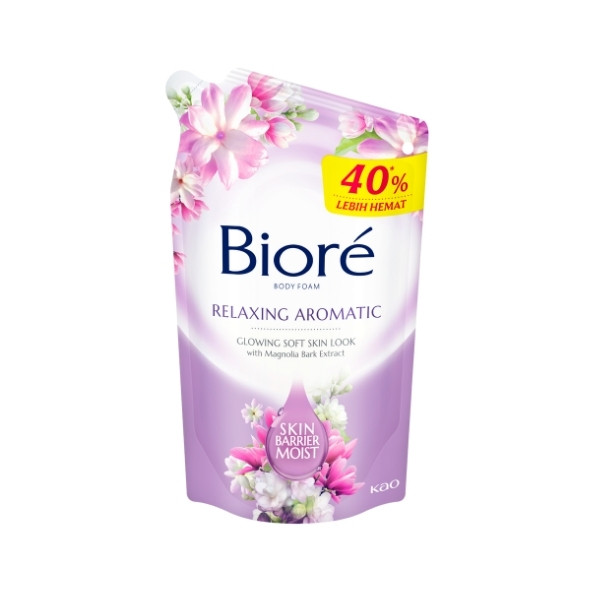 Jual BIORE BODY FOAM RELAXING AROMATIC POUCH 800 ML | Shopee Indonesia