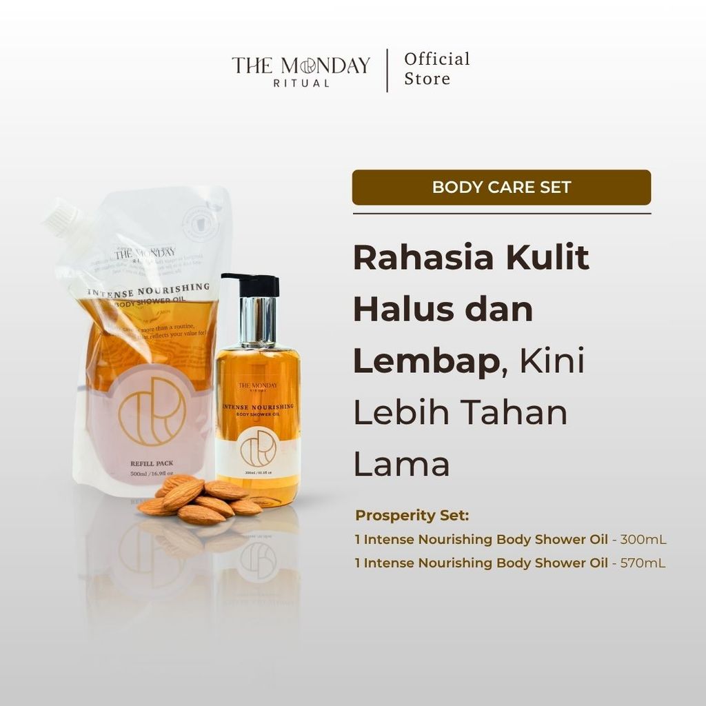 Jual The Monday Ritual | Prosperity Set | Shower Oil 300mL + Refill ...
