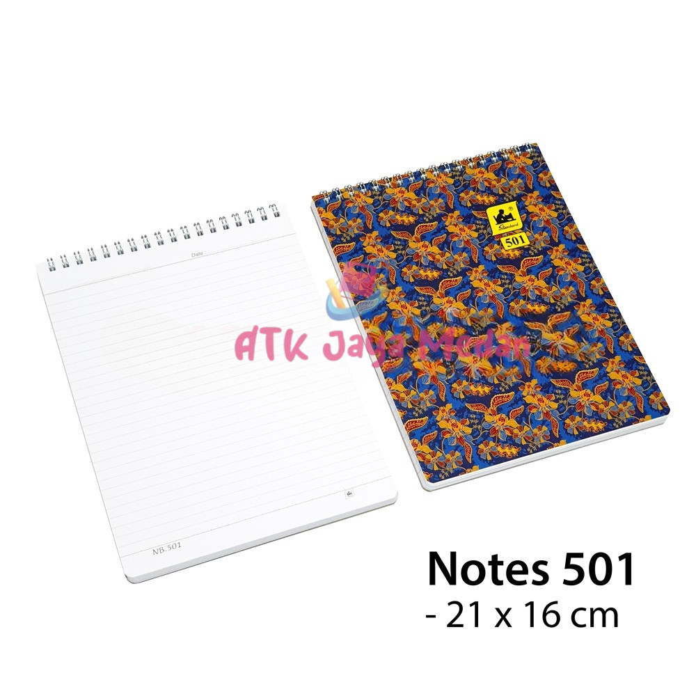 Jual [1 PC] Notes Spiral Standard A-501 / Notepad Ring Bergaris Biasa ...