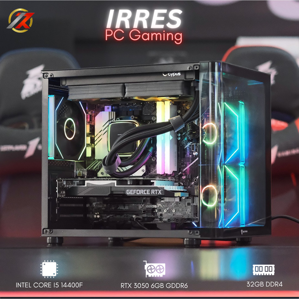 Jual IRRES PC GAMING | INTEL CORE I5 14400F | VGA RTX 3050 6GB GDDR6 ...