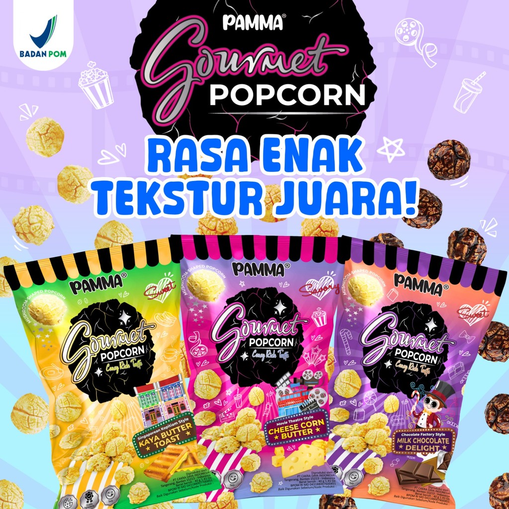 Jual PAMMA Gourmet Popcorn Rasa Enak Tekstur Juara | Shopee Indonesia